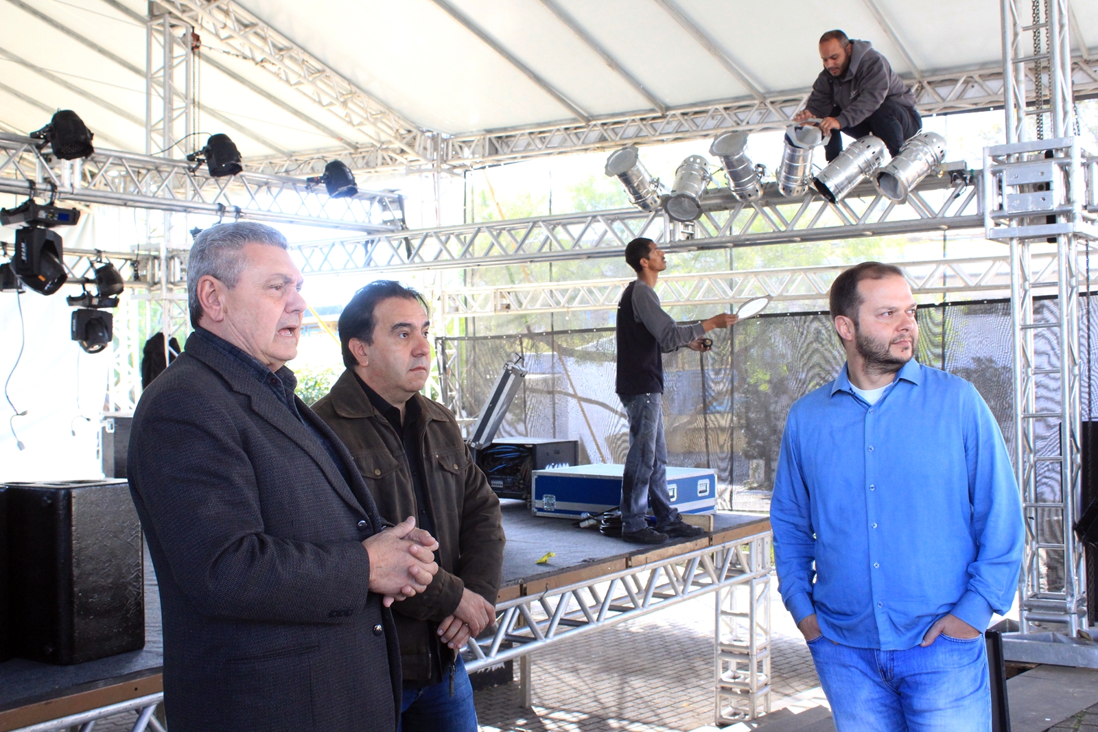 Prefeitura de Lages Prefeito Ceron faz última vistoria na estrutura antes da abertura do Recanto do Pinhão Aracy Paim