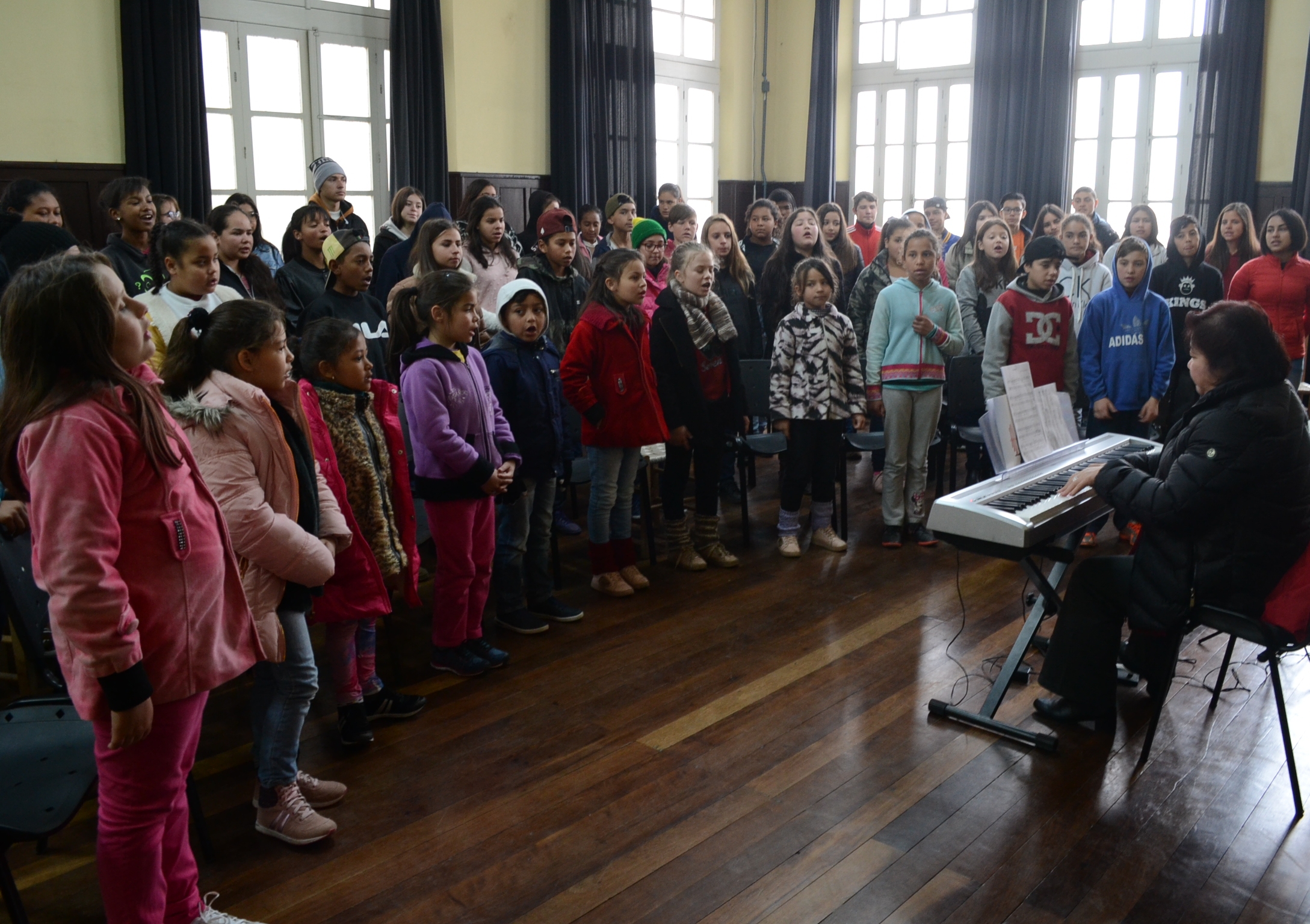 Prefeitura de Lages Festival Internacional Música na Serra: presença do Lages Melhor nos ensaios do Coro Infantil