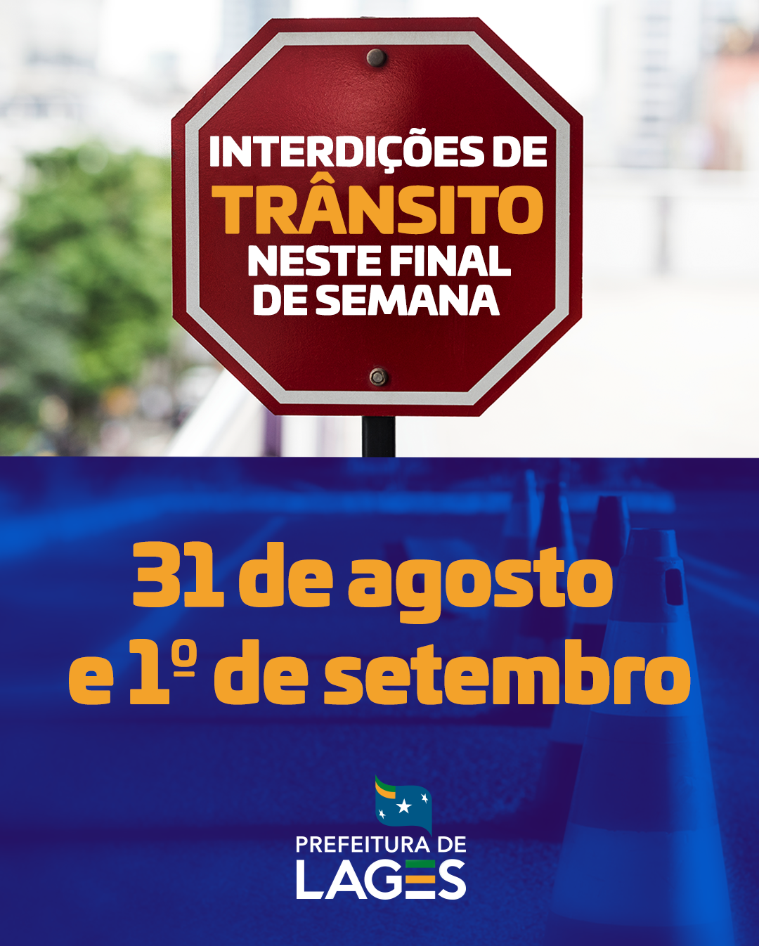 Prefeitura de Lages Três eventos devem interferir na rotina de trânsito neste final de semana: Desfile Cívico na Camões, Carreata do Guarujá e Corrida da Allong 