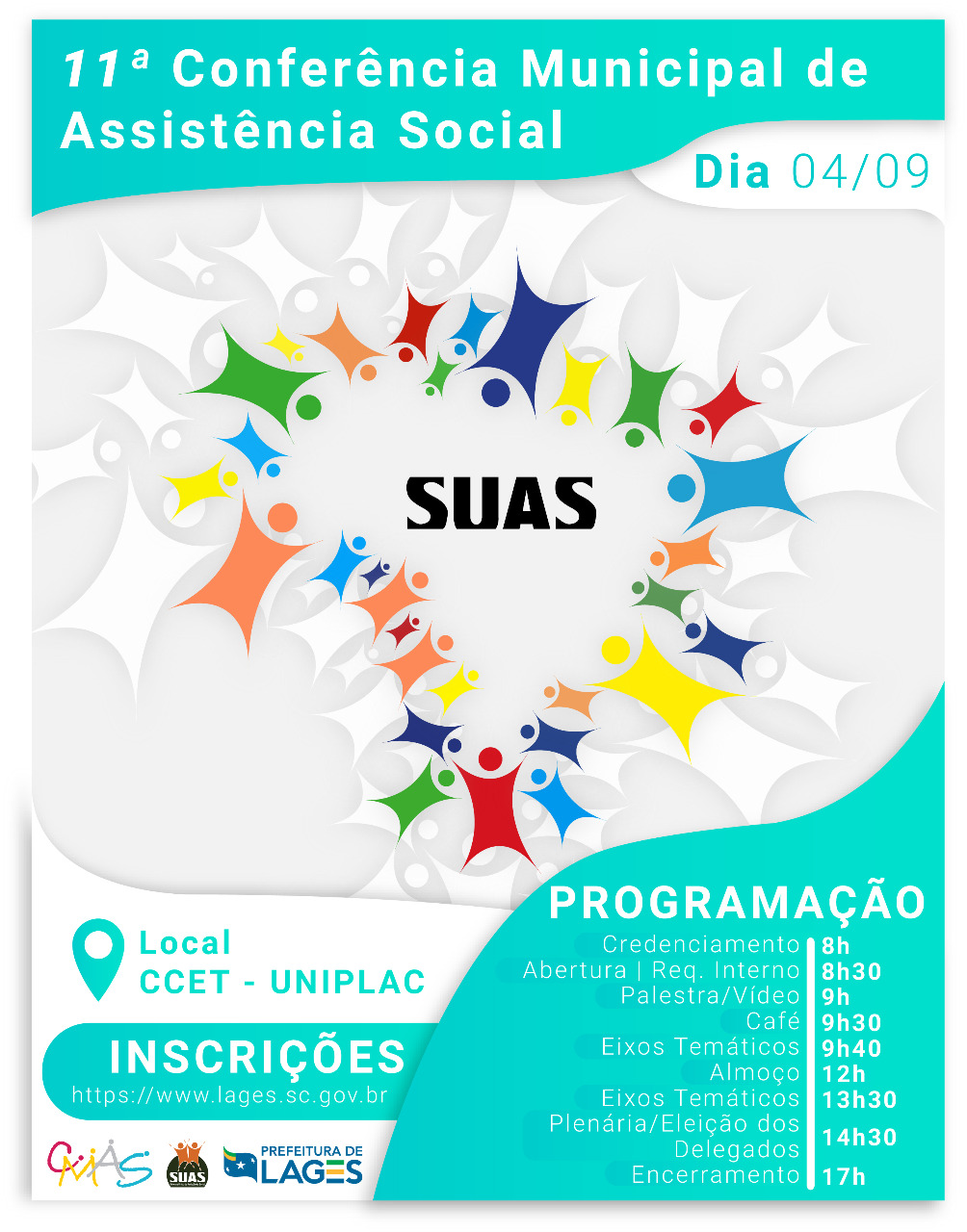 Prefeitura de Lages No dia 4 de setembro acontecerá a 11ª Conferência Municipal de Assistência Social 