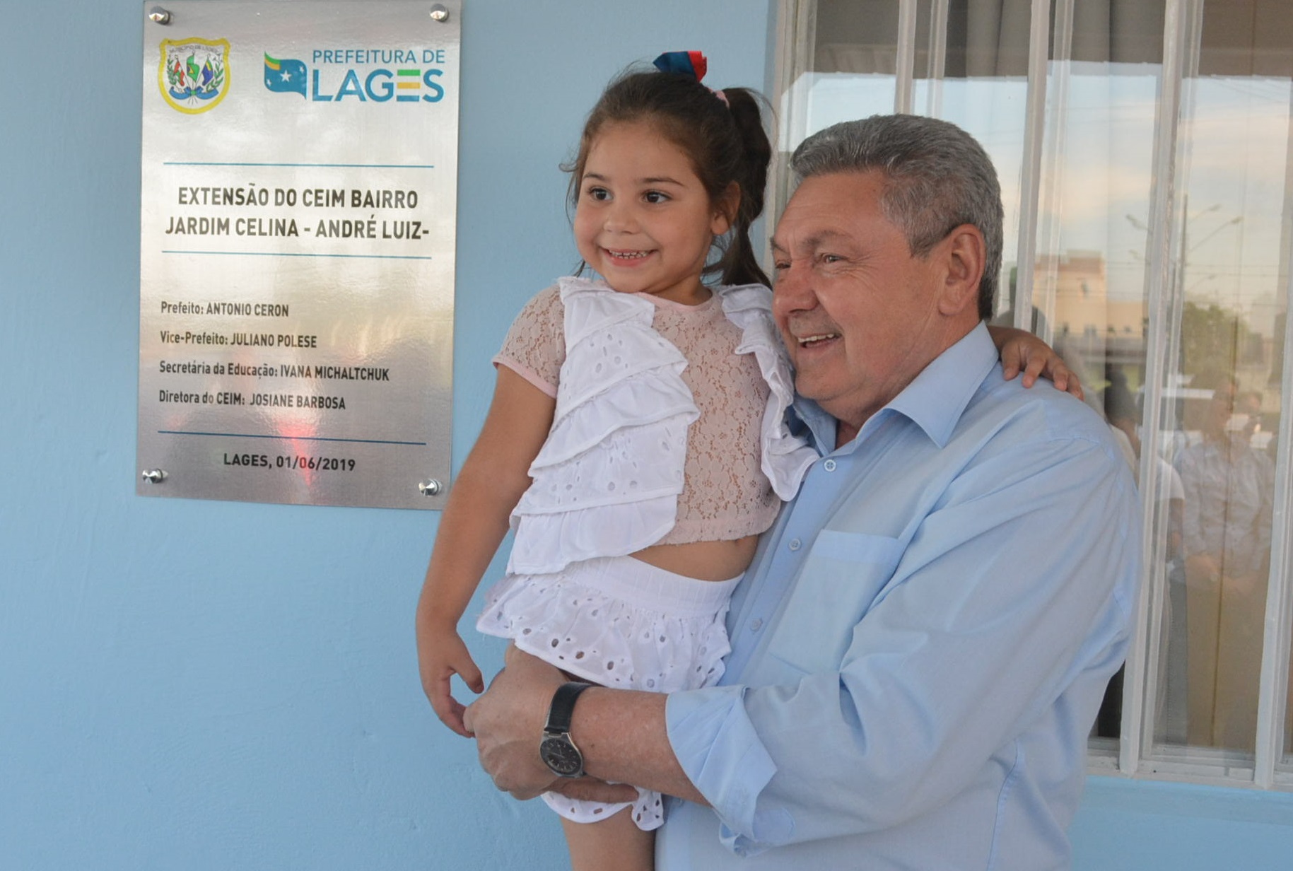 Prefeitura de Lages Prefeito Ceron inaugura extensão do Ceim bairro Jardim Celina – André Luiz 