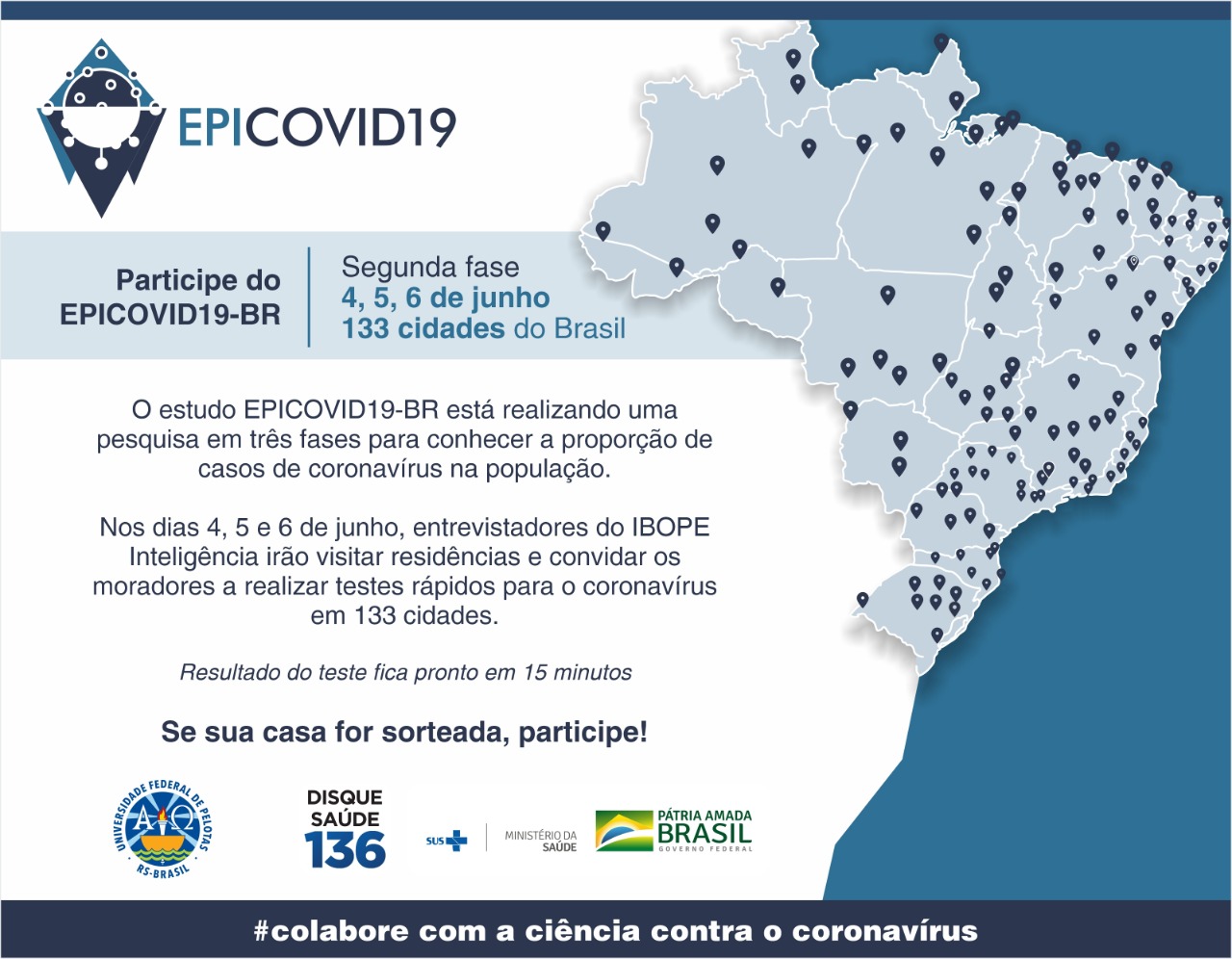 Prefeitura de Lages Coronavírus: segunda fase do estudo EPICOVID19-BR, do Ministério da Saúde e UFPel, será realizada em Lages