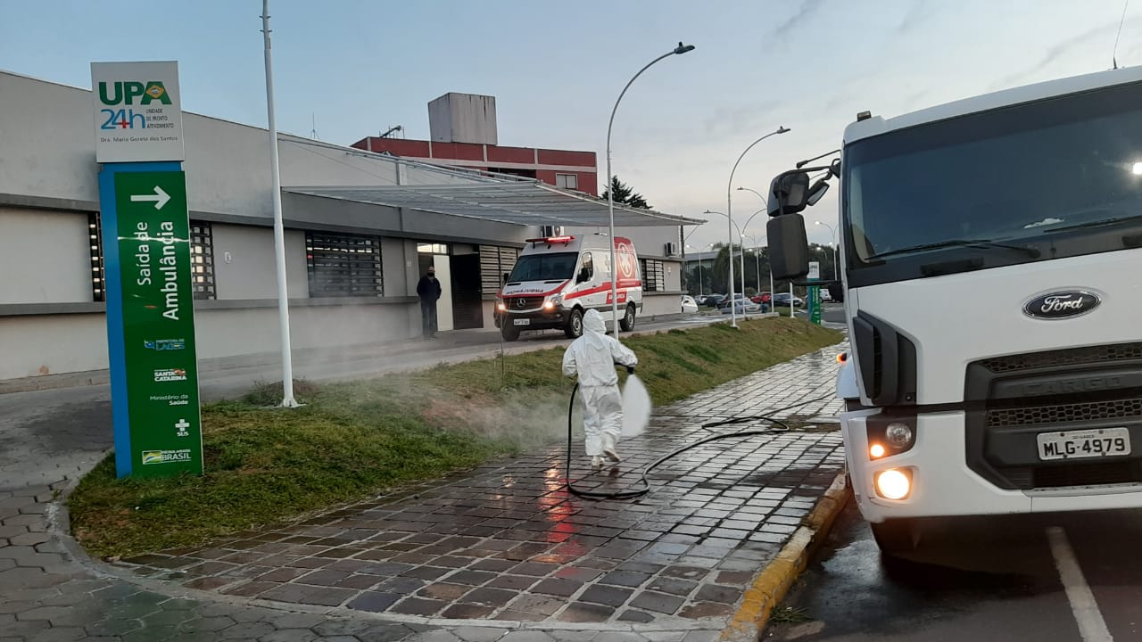 Prefeitura de Lages Coronavírus: Setores da Secretaria da Saúde são sanitizados 