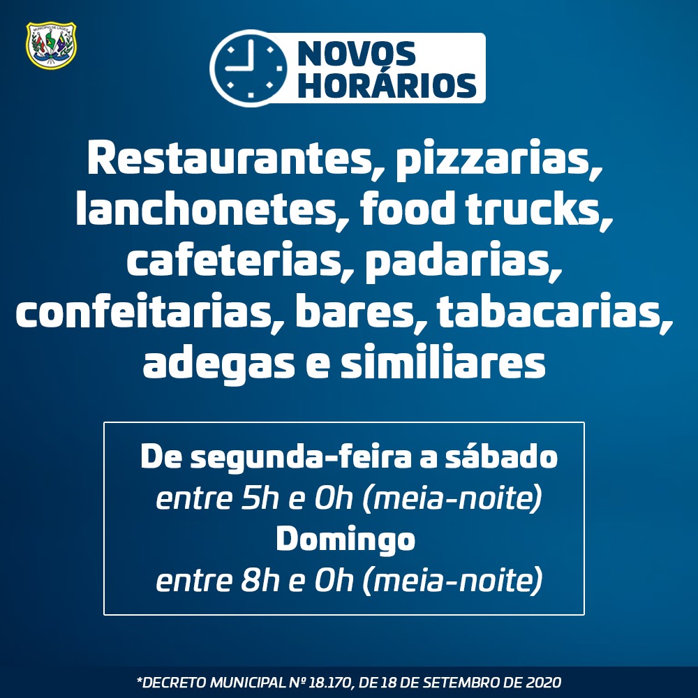 Prefeitura de Lages Coronavírus: novo Decreto Municipal flexibiliza horários de alguns segmentos econômicos em Lages