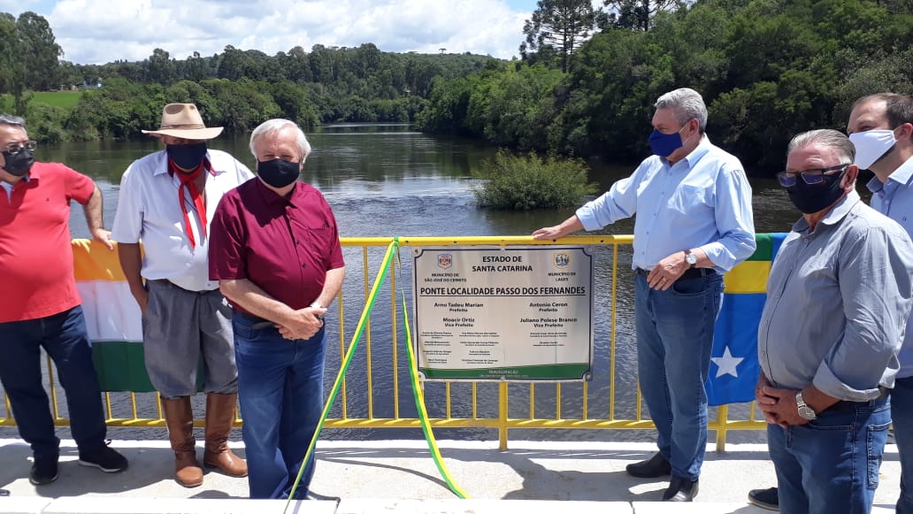 Prefeitura de Lages Interior com mais infraestrutura: prefeito Ceron inaugura nova ponte do Passo dos Fernandes 