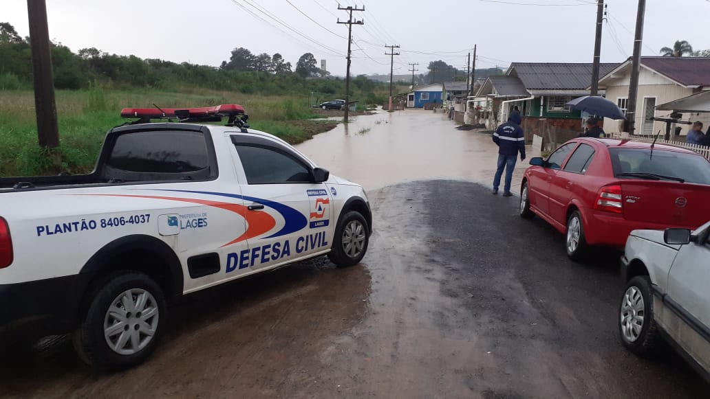 Prefeitura de Lages Defesa Civil segue em alerta com previsão de mais chuva para os próximos dias