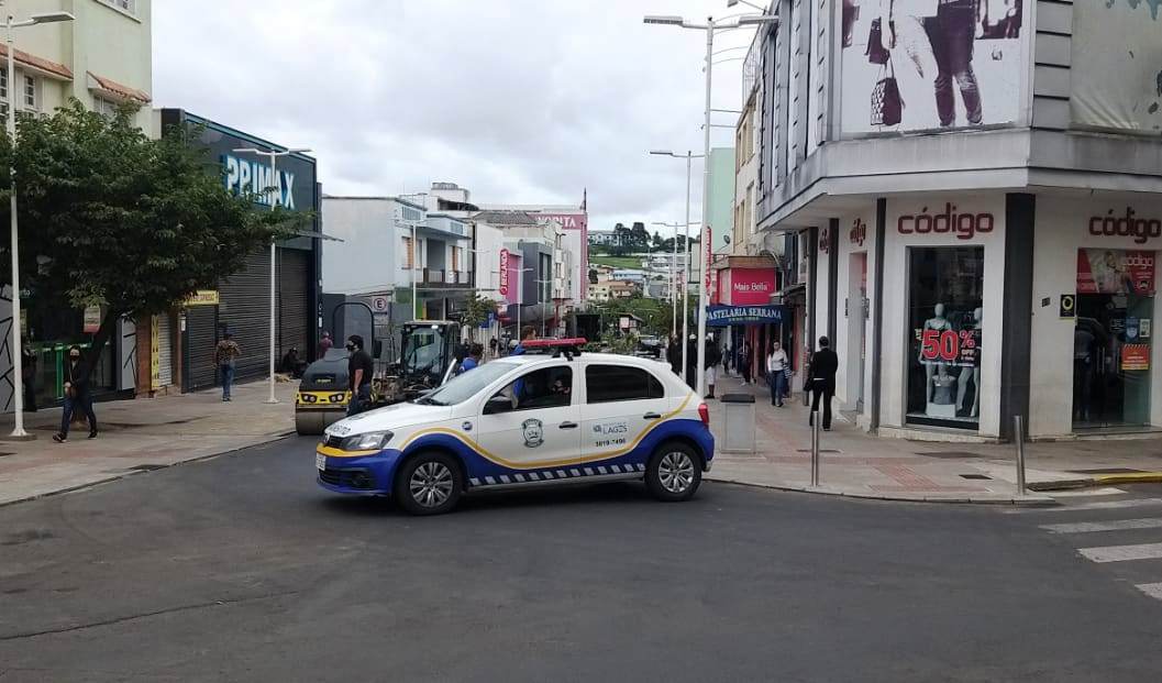 Prefeitura de Lages Interdição parcial no Centro, para obras complementares