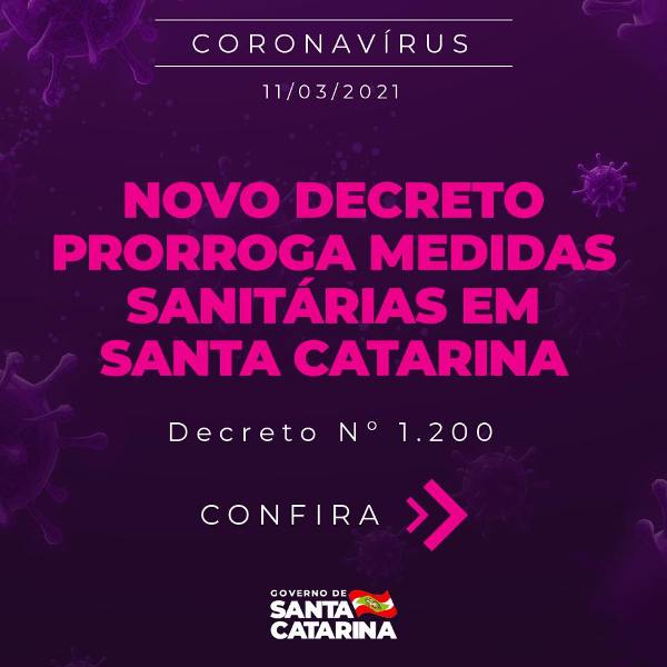 Prefeitura de Lages Decreto do Governo do Estado prorroga medidas sanitárias e restringe mais atividades