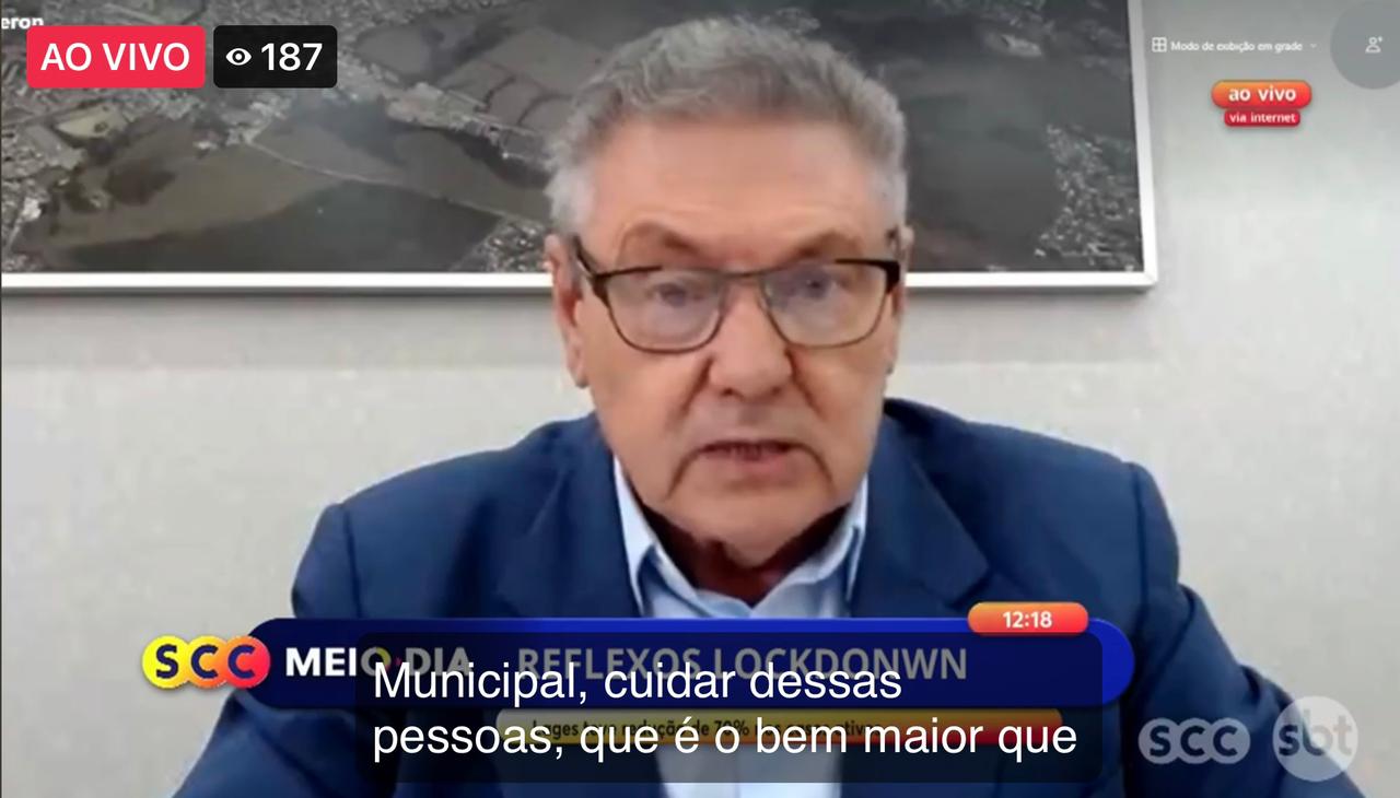 Prefeitura de Lages Lages consegue conter em até 60% o número de infectados pelo novo Coronavírus