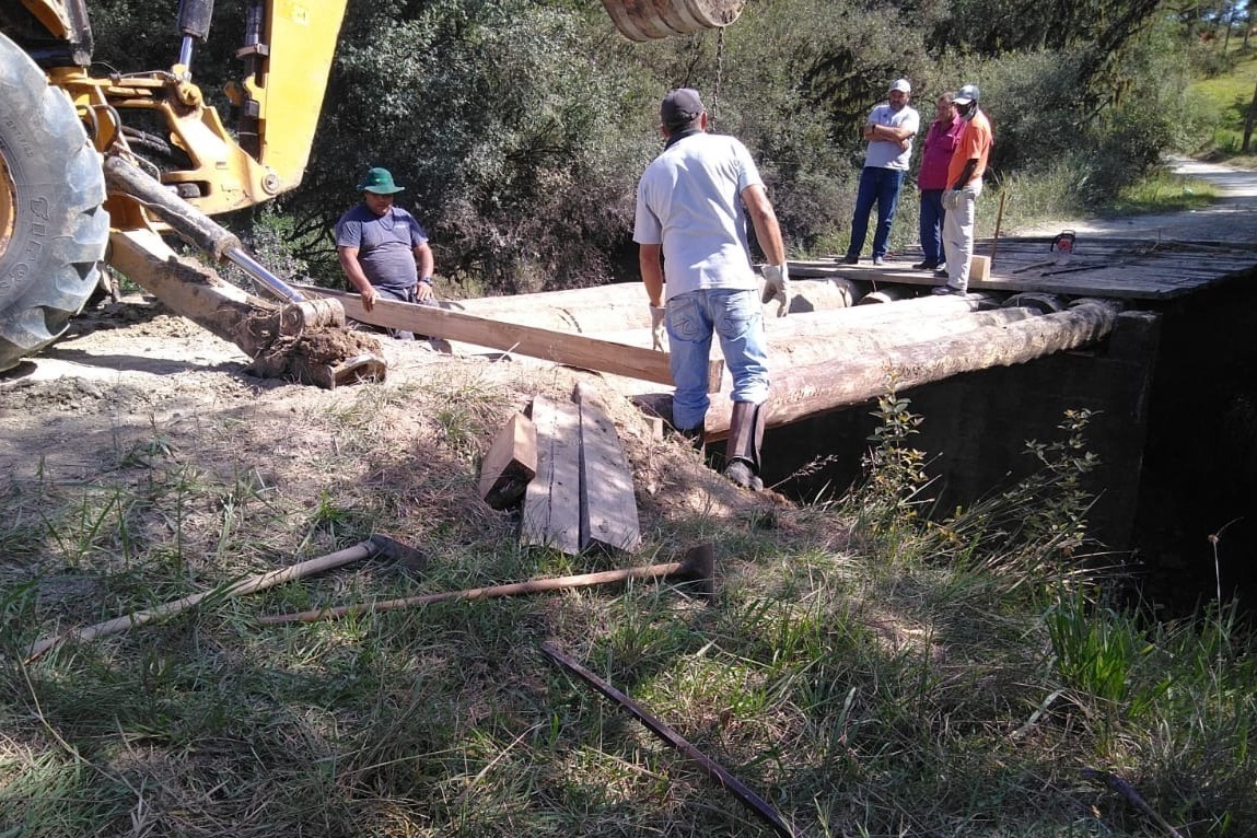 Prefeitura de Lages Ponte da localidade de Rancho de Tábuas é reformada