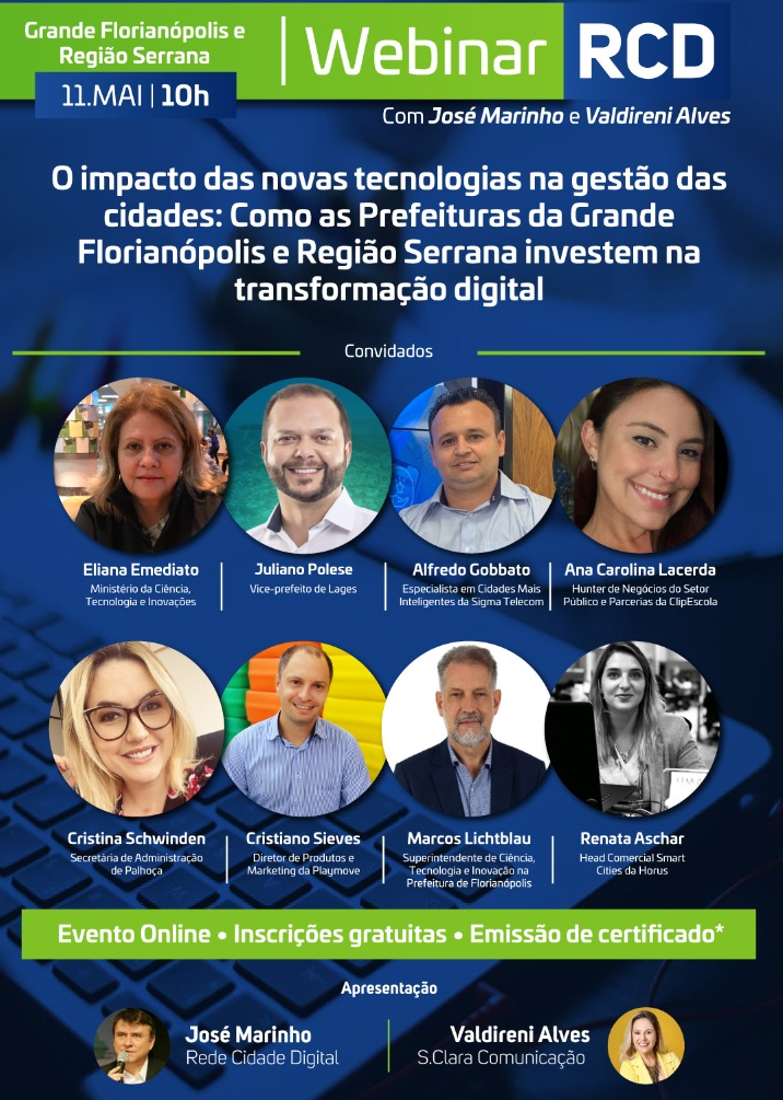 Prefeitura de Lages Vice-prefeito participa de evento que discute a transformação digital das cidades