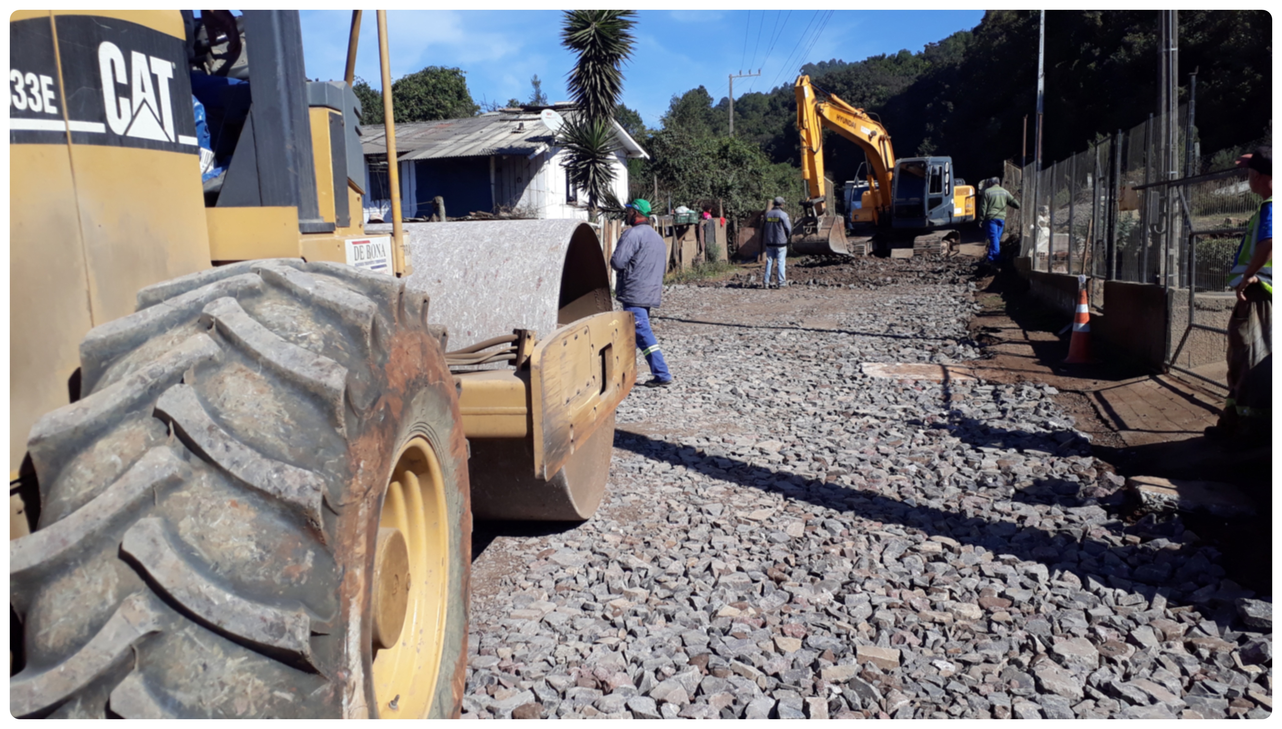 Prefeitura de Lages Obras na rua Padre Diogo Feijó estão bem adiantadas