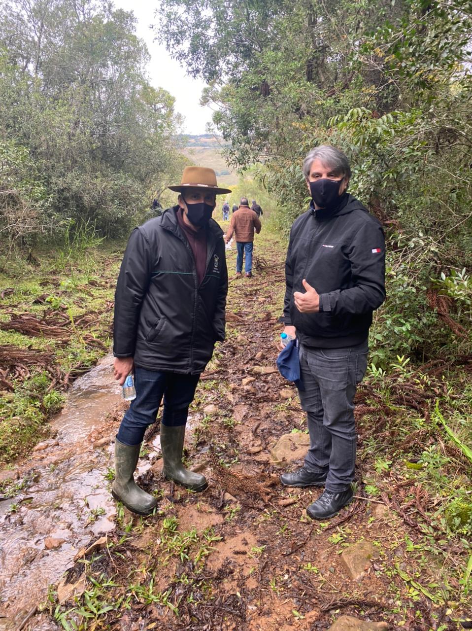 Prefeitura de Lages Secretarias de Turismo e Agricultura fazem visita técnica no Passo de Santa Vitória