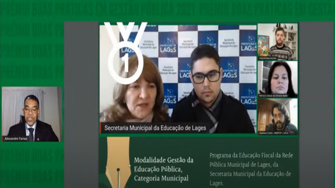 Prefeitura de Lages Programa da Educação Fiscal de Lages é vencedor do 3º Prêmio de Boas Práticas em Gestão Pública de Santa Catarina