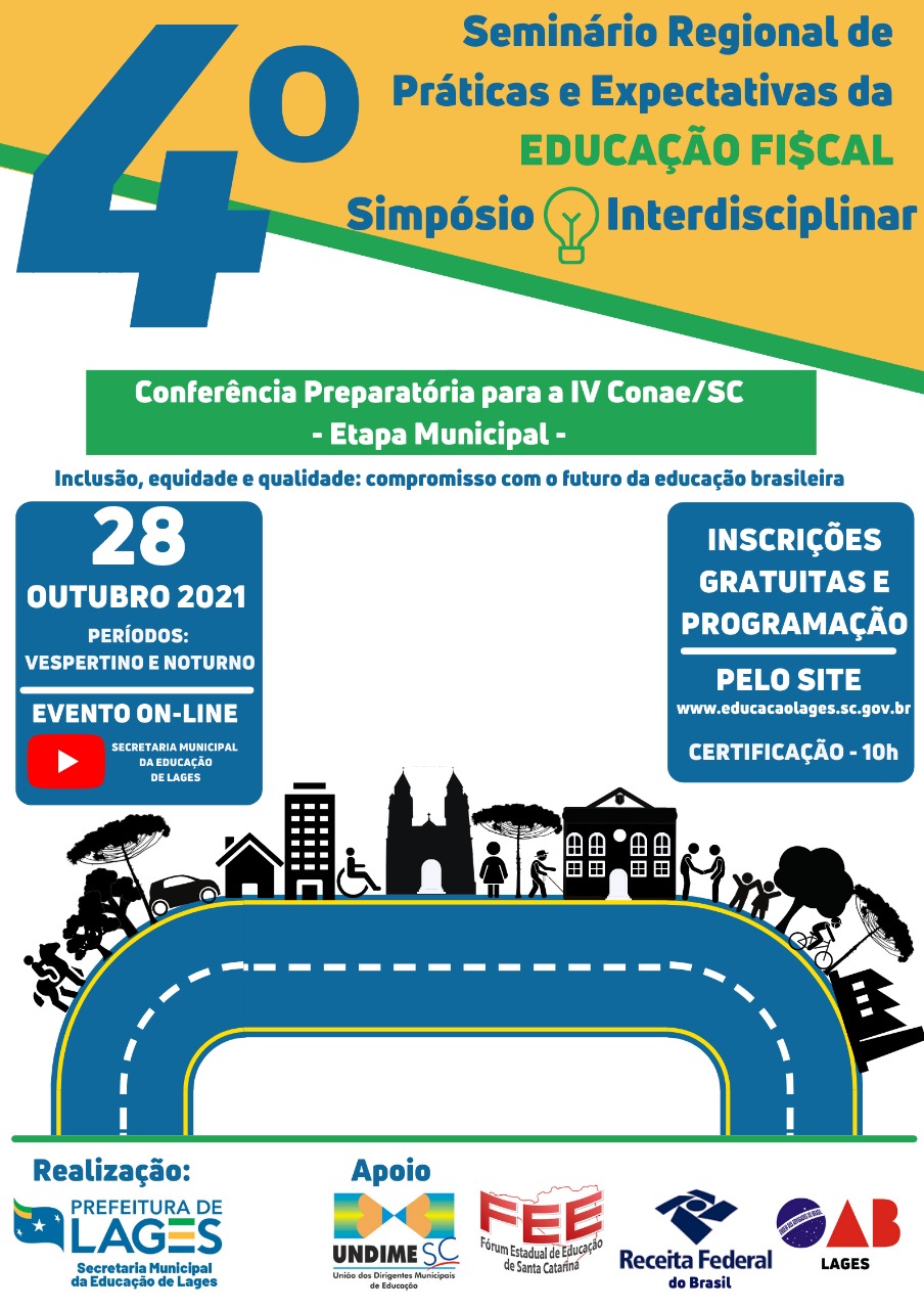 Prefeitura de Lages Educação Municipal realiza no dia 28 de outubro eventos que discutirão inclusão, equidade e cidadania 