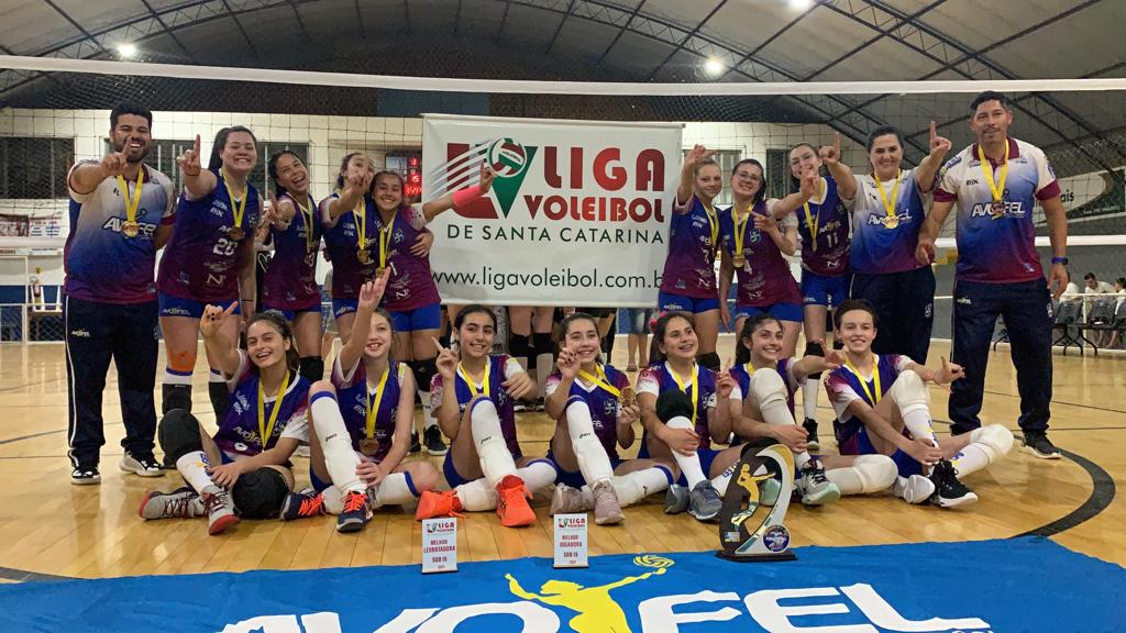 Prefeitura de Lages Avofel Lages é campeã Catarinense de Voleibol sub-15