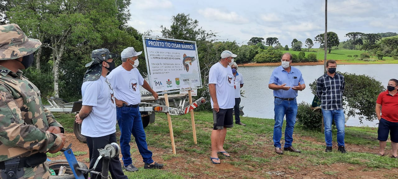 Prefeitura de Lages Ação pretende combater a pesca predatória no Salto Caveiras