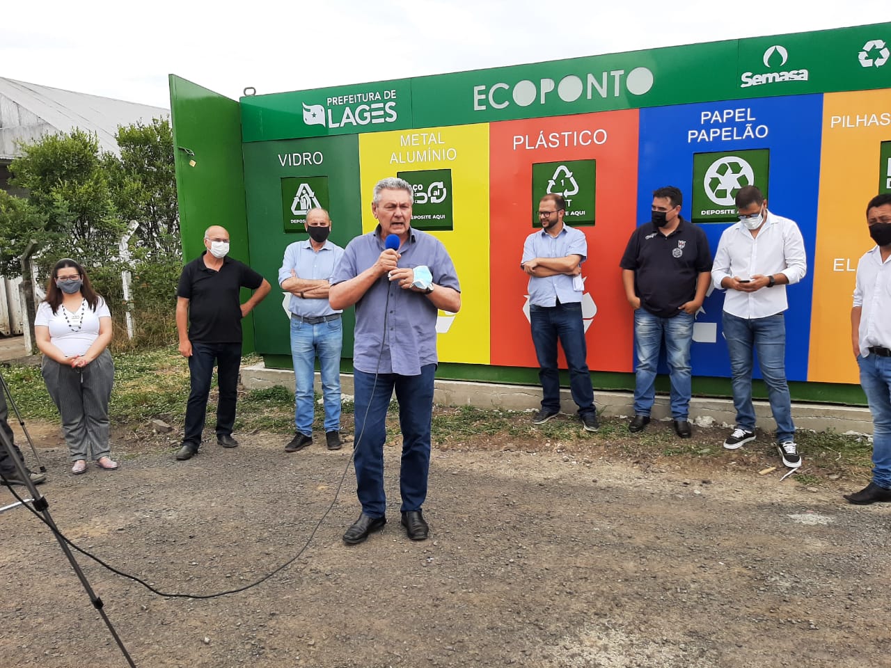 Prefeitura de Lages Prefeito Ceron entrega mais um Ecoponto na cidade