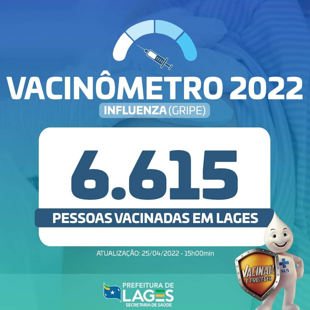 Prefeitura de Lages Mais de 6.600 pessoas já se vacinaram em Lages contra a Influenza e o Sarampo