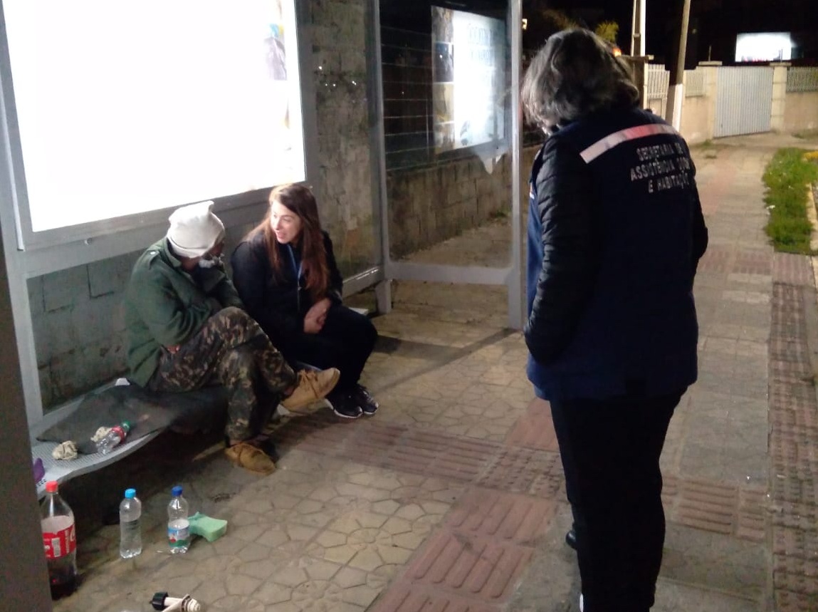 Prefeitura de Lages Prefeitura de Lages realiza abordagem social e acolhimento nas noites de frio intenso