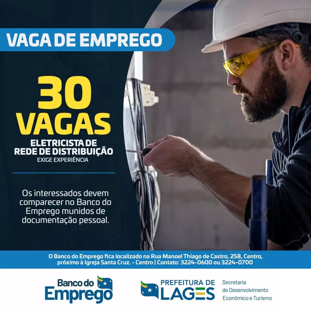 Prefeitura de Lages Banco do Emprego, da Prefeitura de Lages, auxilia empresa na contratação de 30 trabalhadores