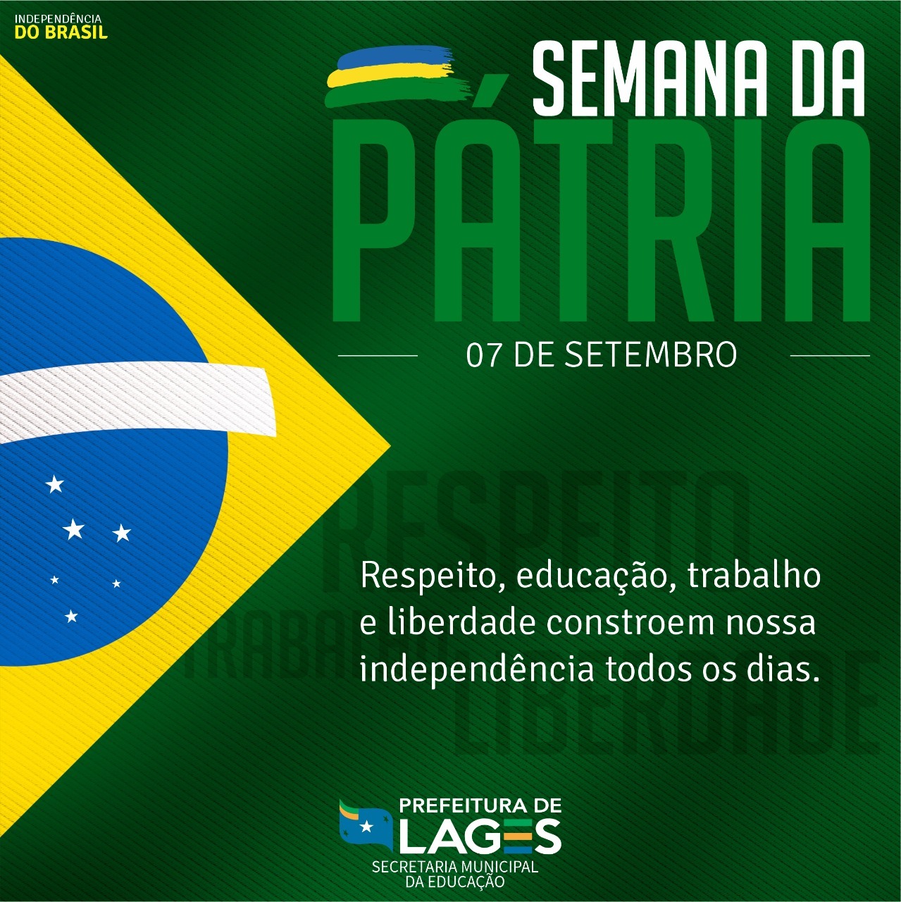 Prefeitura de Lages Prefeitura de Lages e entidades iniciam os preparativos para a Semana da Pátria e do Desfile Cívico-Militar