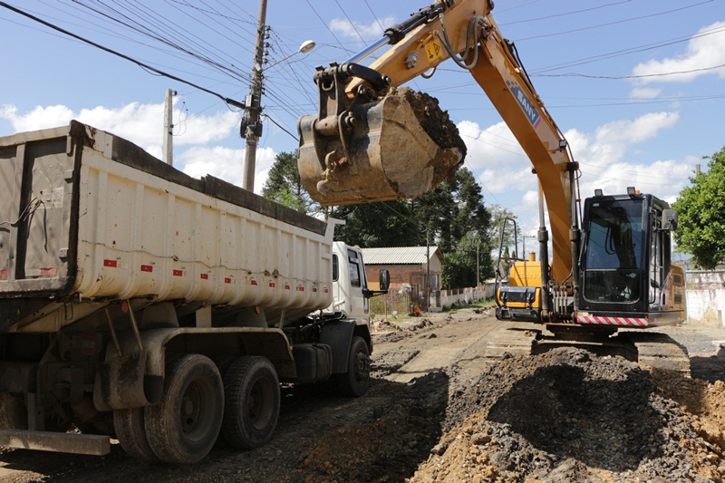 Prefeitura de Lages Rua Independência encontra-se em obras de asfaltamento