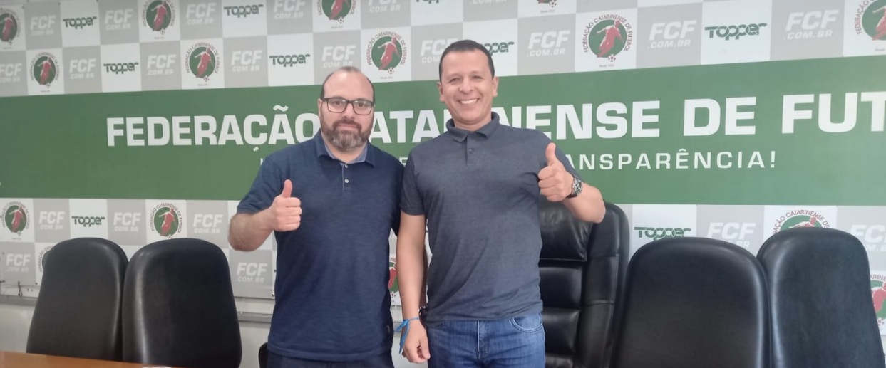 Prefeitura de Lages Superintendente e diretor da FME participam de workshop na Federação Catarinense de Futebol