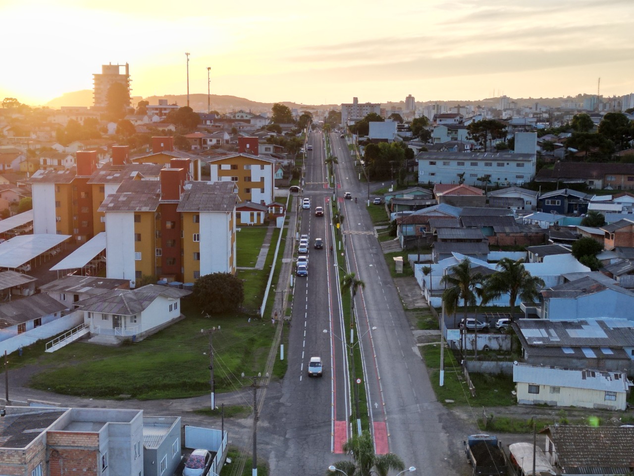 Prefeitura de Lages Ciclofaixas estão concluídas em trecho da avenida Marechal Castelo Branco, em Lages