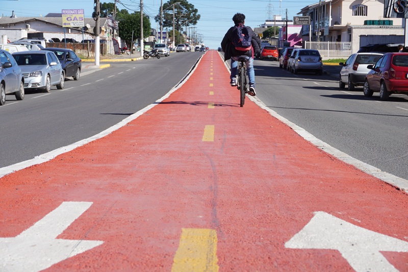 Prefeitura de Lages Ciclovia muda aspecto paisagístico da avenida 31 de Março e proporciona mais segurança ao trânsito