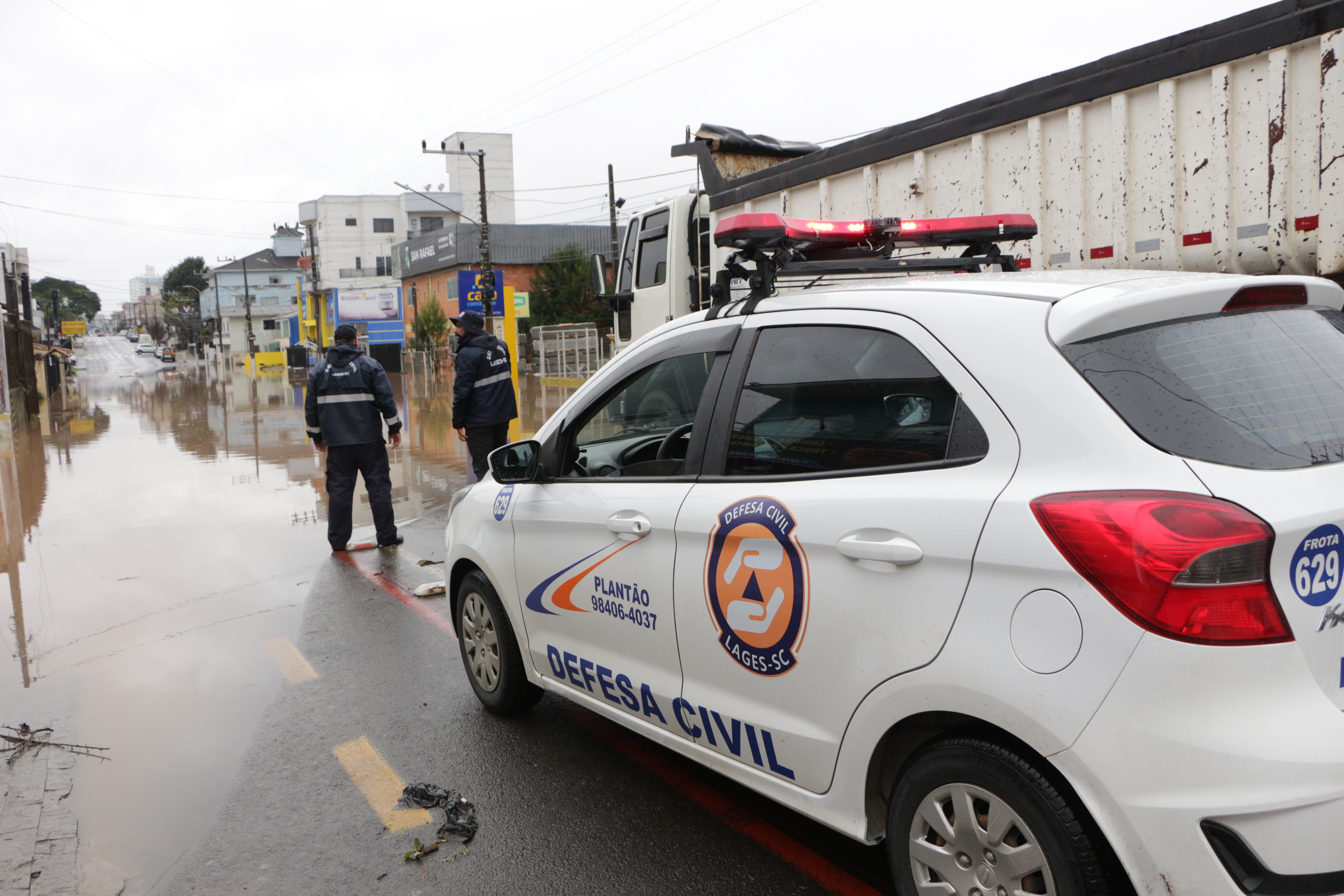 Prefeitura de Lages Defesa Civil registra 100.8mm de chuvas no período de 72 horas