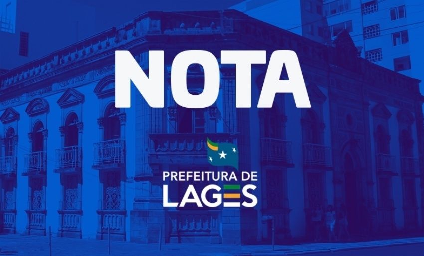 Prefeitura de Lages Nota oficial Lei Paulo Gustavo