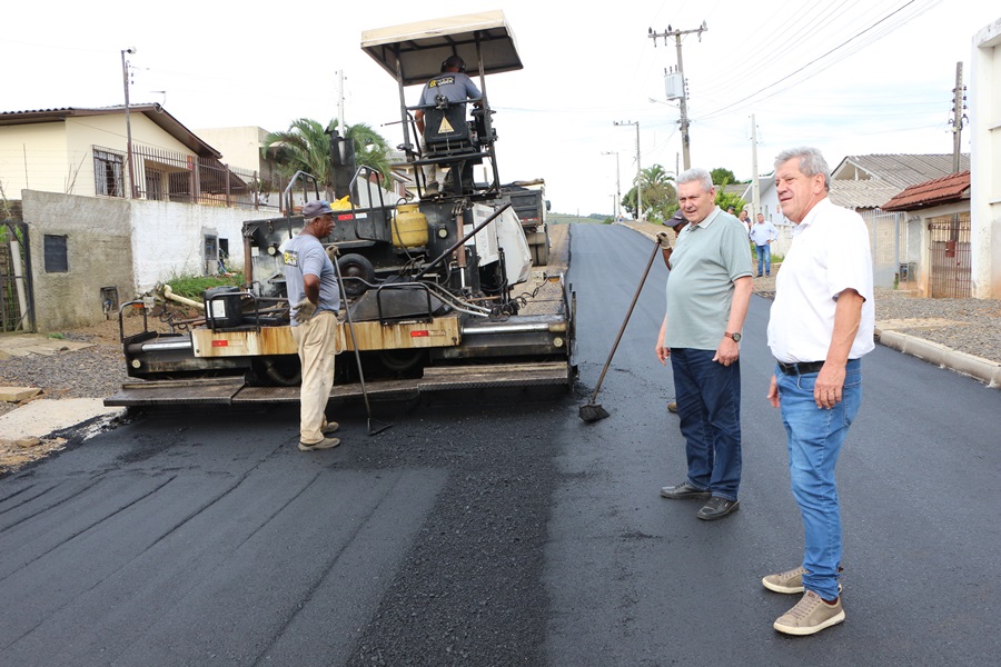 Prefeitura de Lages Pavimentação da rua Nelson Brascher está concluída