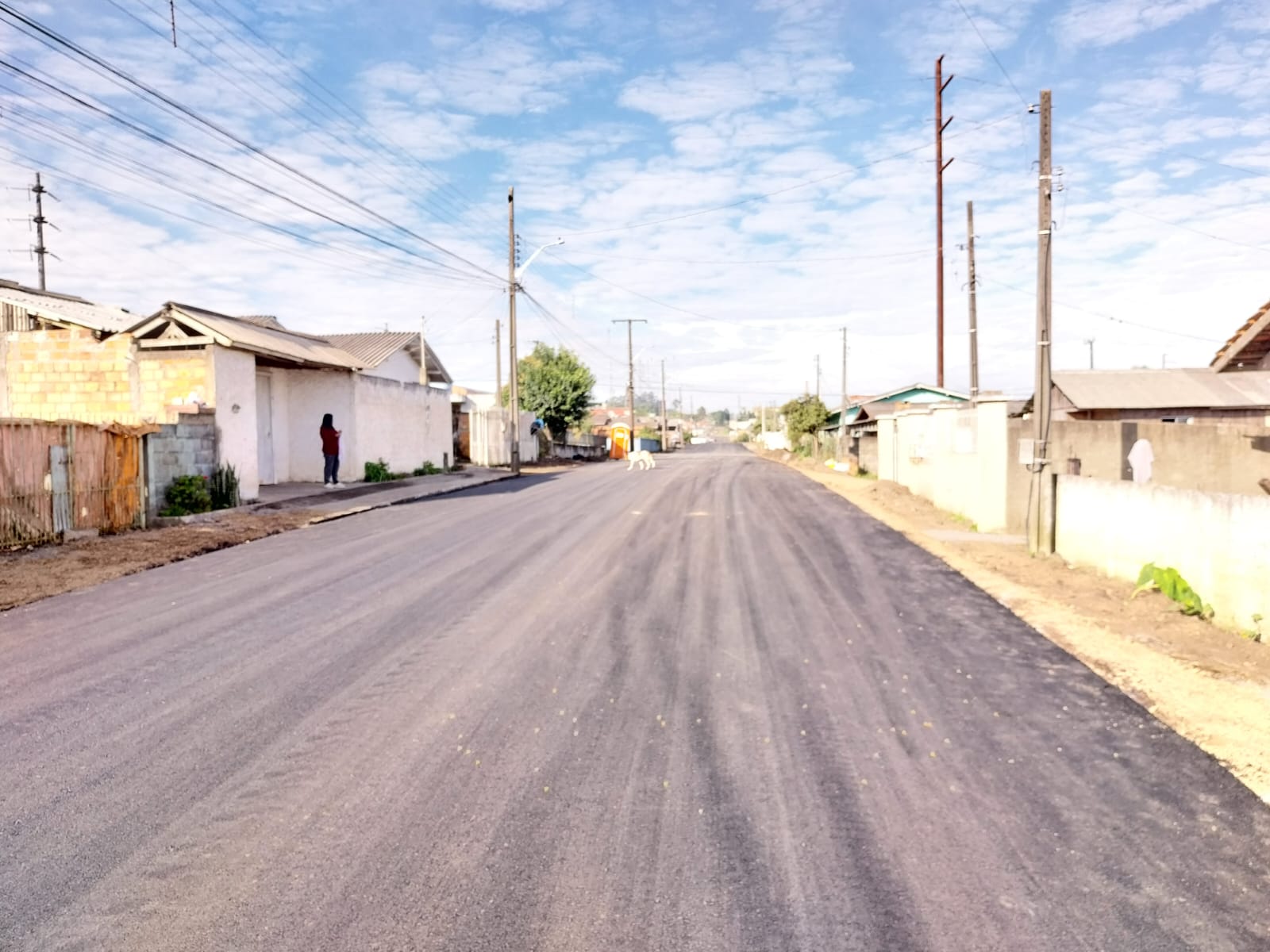 Prefeitura de Lages Rua flamengo já está sendo asfaltada