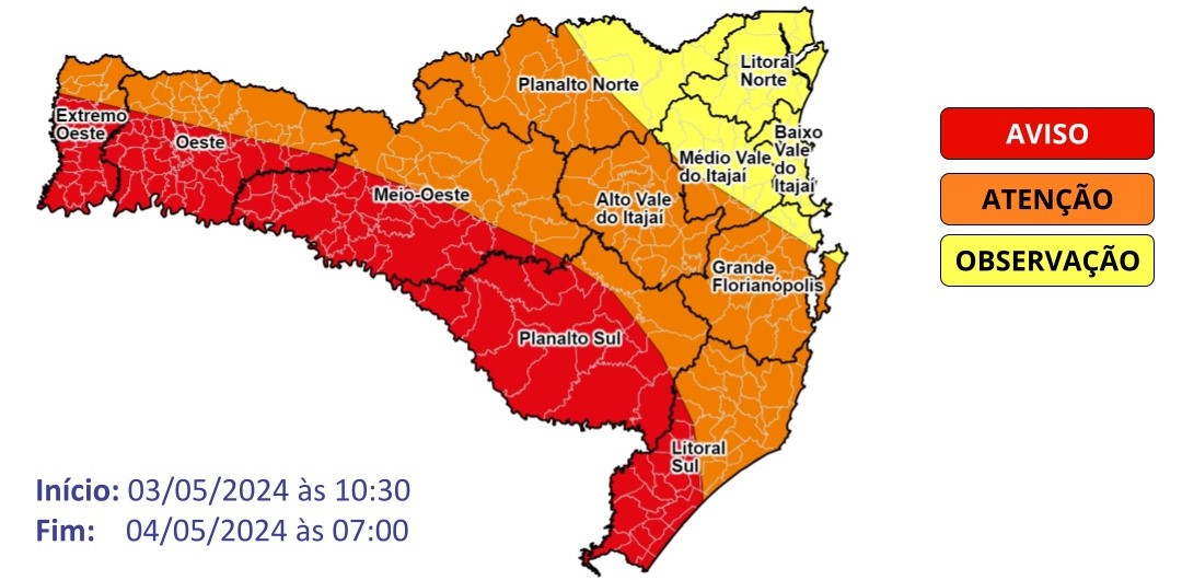 Prefeitura de Lages Apesar de volume de chuvas menor, Defesa Civil continua em alerta