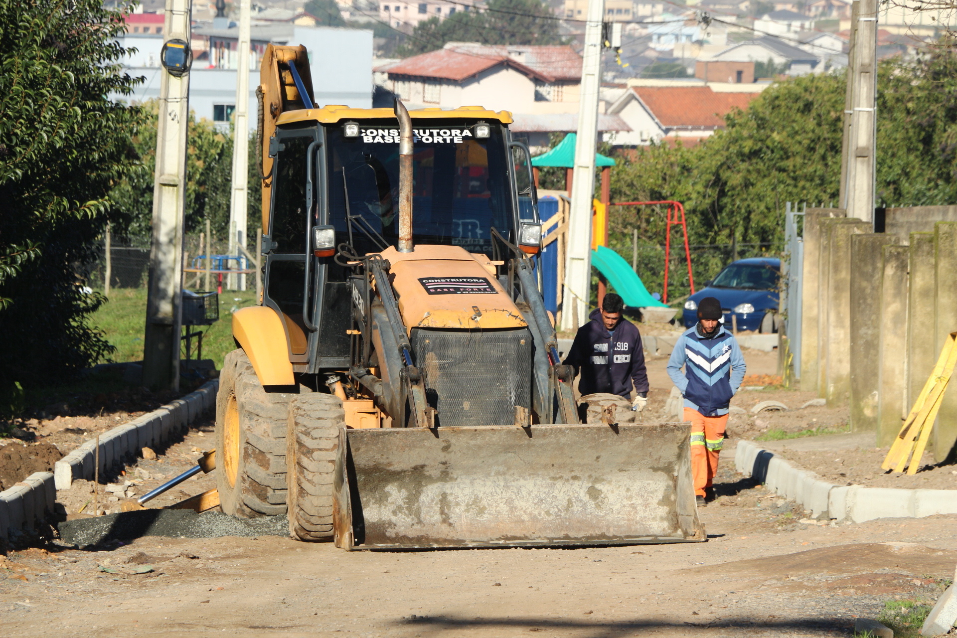 Prefeitura de Lages Obras da rua Ricarte de Sá já abrangem segundo trecho