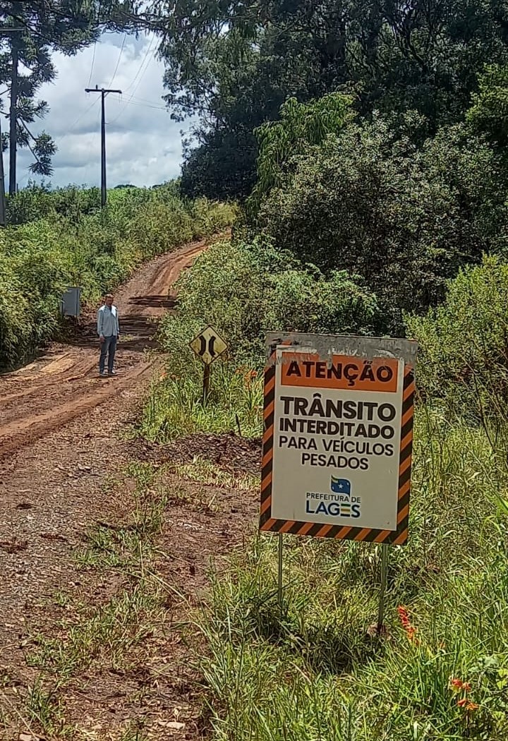 Prefeitura de Lages Ponte interditada em Santa Terezinha do Salto será liberada na quinta-feira