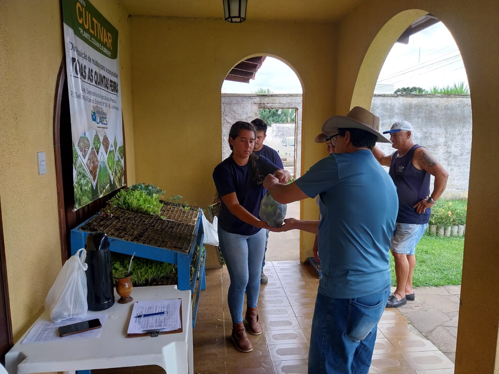 Prefeitura de Lages Projeto Cultivar distribui 2,8 mil mudas de hortaliças na sua quinta edição